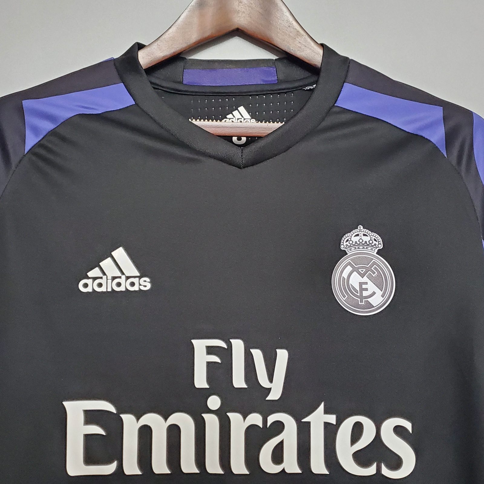 2016/2017 Retro Langarm Real Madrid Drittes Auswärts – Bild 4