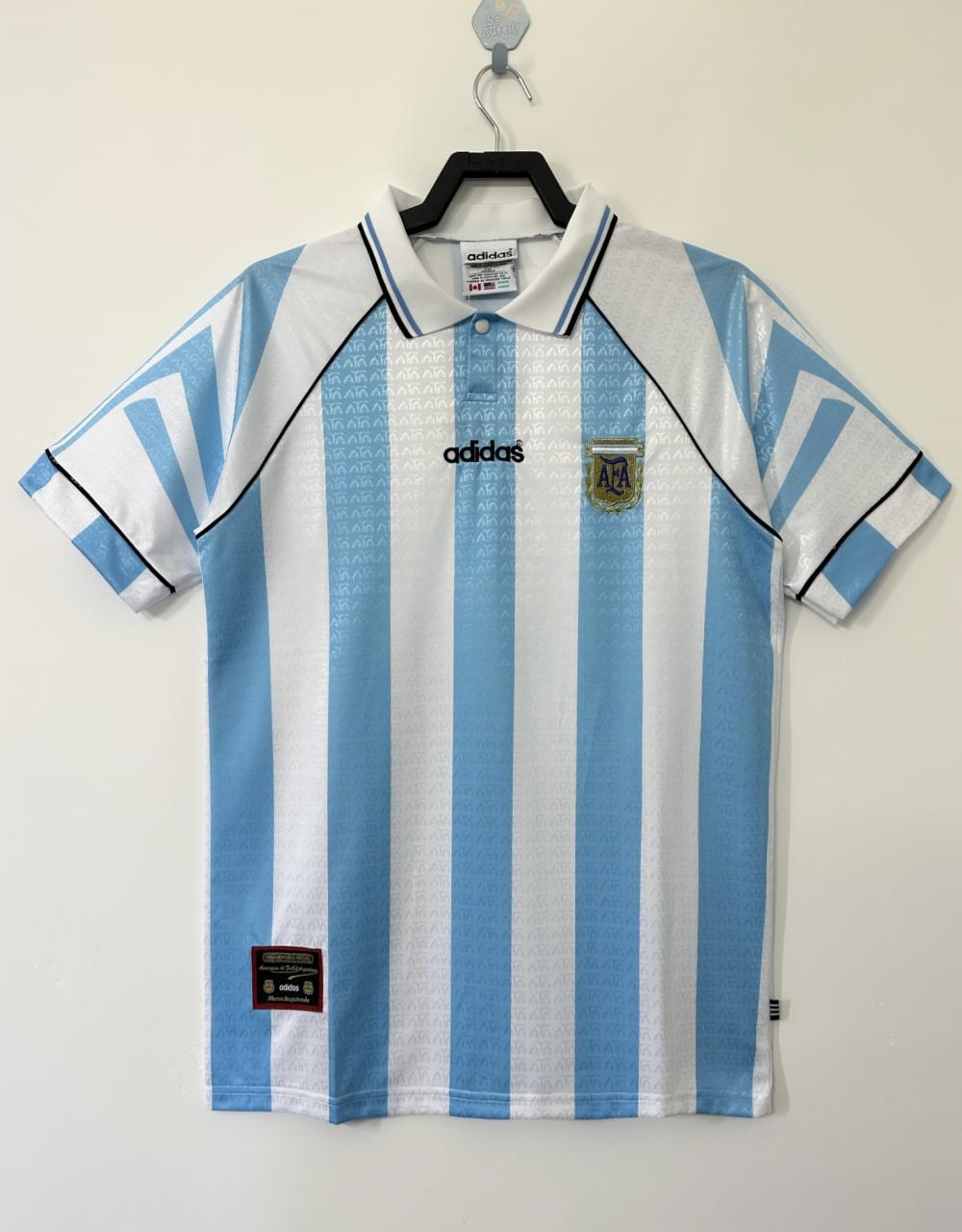 1996-1997 复古 阿根廷 国家队 主场 球衣 1:1 泰版品质