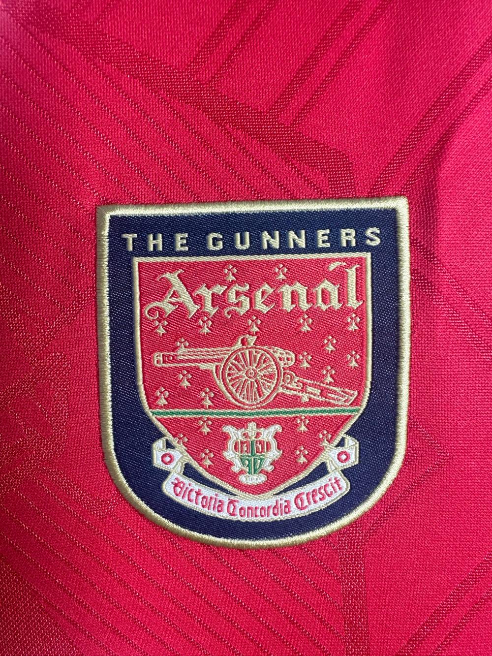 1996-1997 Ретро Длинный рукав Arsenal Домашняя Футбольная футболка Тайское качество 1:1 — изображение 5