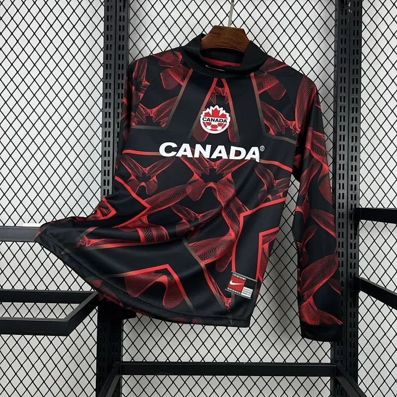 2026 Manga longa Canadá Seleção Goleiro Camisa de futebol Qualidade tailandesa 1:1