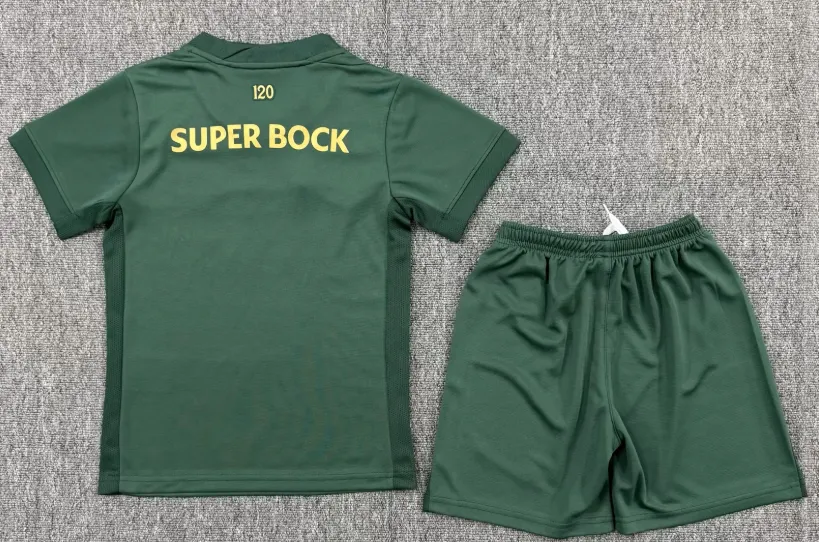 2026/2027 Sporting Lisbon 120th Anniversaire Maillot de football Maillot Qualité thaï 1:1 Taille enfant – Image 3