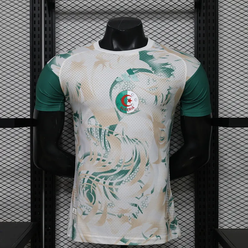 2026 Version joueur Algérie Équipe nationale Avant-match Domicile Maillot de football Qualité thaï 1:1