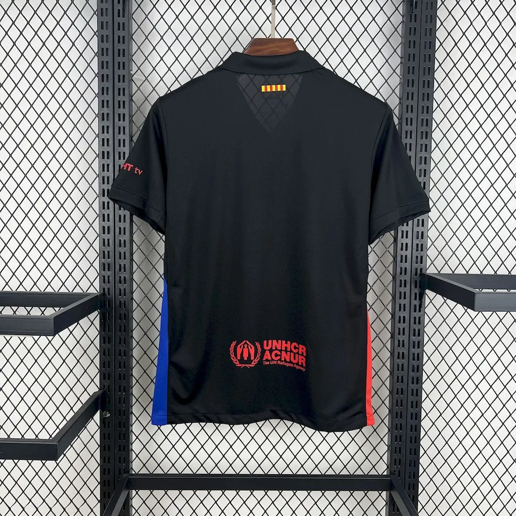 2024/2025 巴塞罗那 x Travis Scott Collab 客场 黑色 Advertising 足球球衣 1:1 泰版品质 - 图片 3