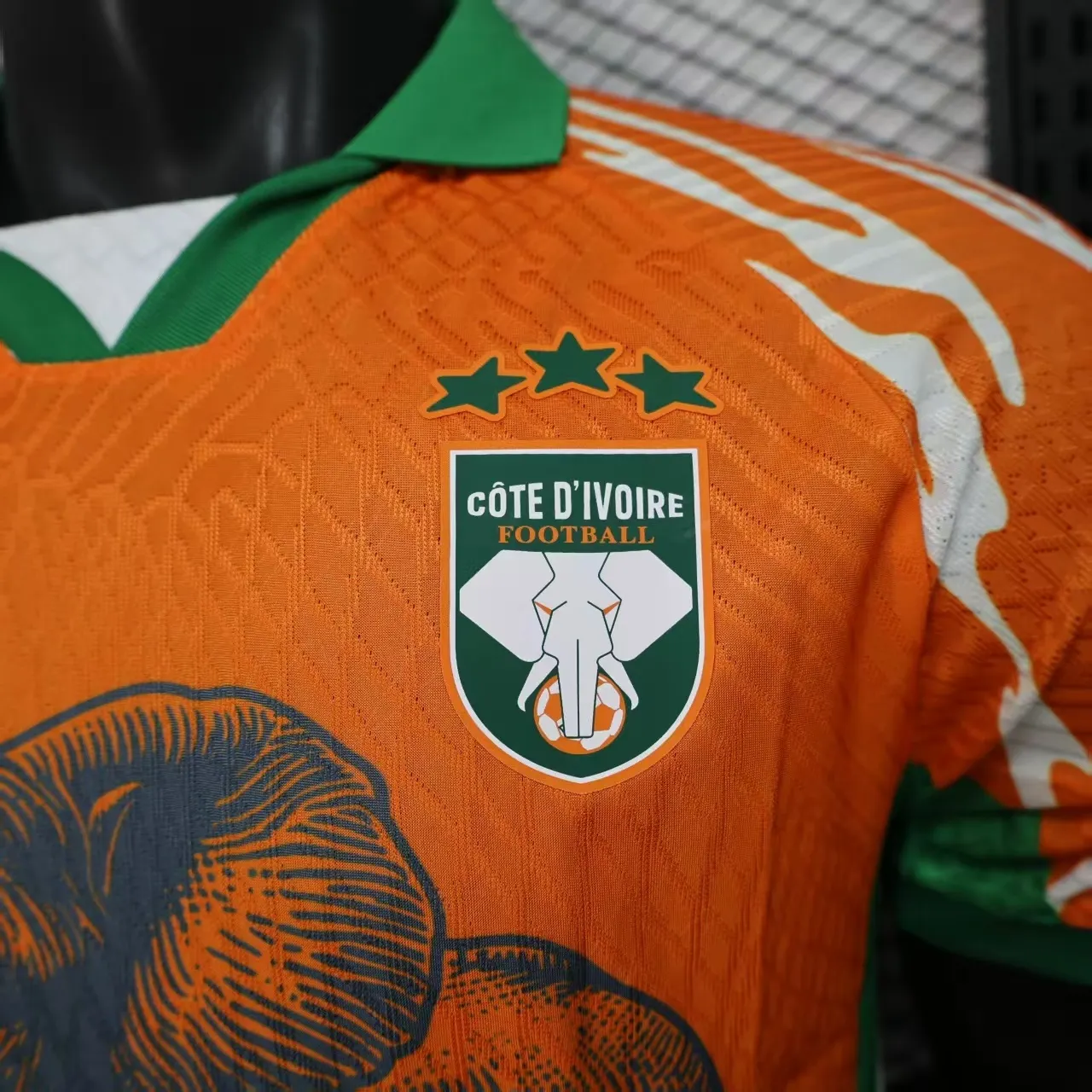2025/2026 Versão jogador Costa do Marfim Seleção Edição especial 02 Camisa de futebol Qualidade tailandesa 1:1 - Image 4