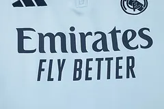 2024/2025 Real Madrid Baby Blue And Yellow Half-Pull Training Suit Football Shirt 1:1 Thai Quality Set - Image 7