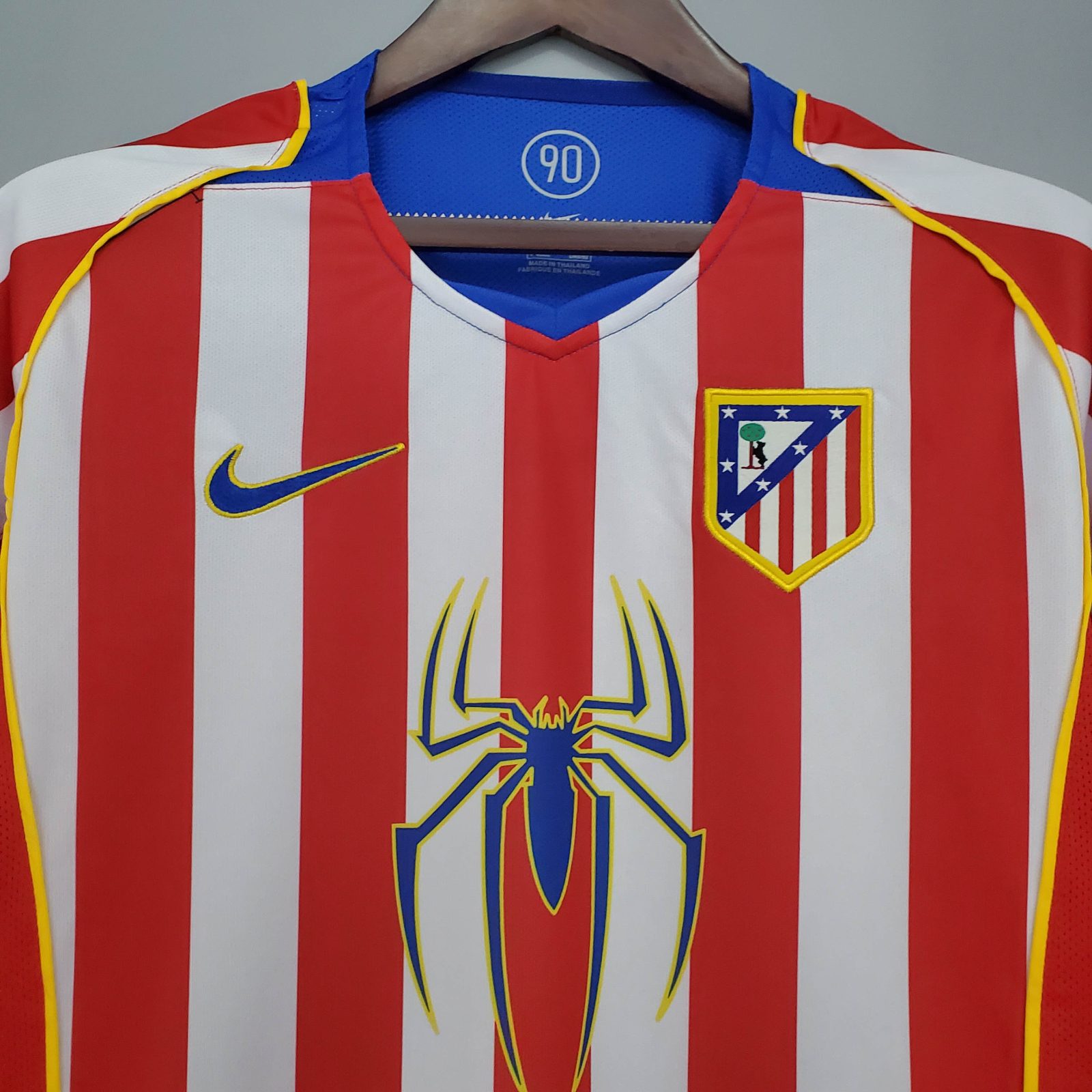 2004/2005 Rétro Atletico Madrid Domicile Maillot de football Qualité thaï 1:1 – Image 4