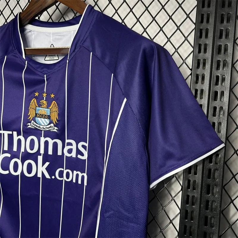 2007/2008 Retro Manchester City Visitante Camiseta de fútbol Calidad tailandesa 1:1 - Imagen 6