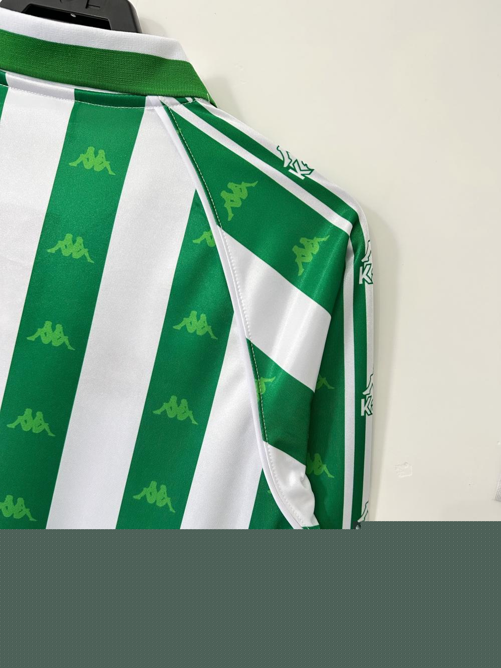 1995/1997 Retro Real Betis Thuis Voetbalshirt Lange mouw 1:1 Thaise kwaliteit - Afbeelding 6