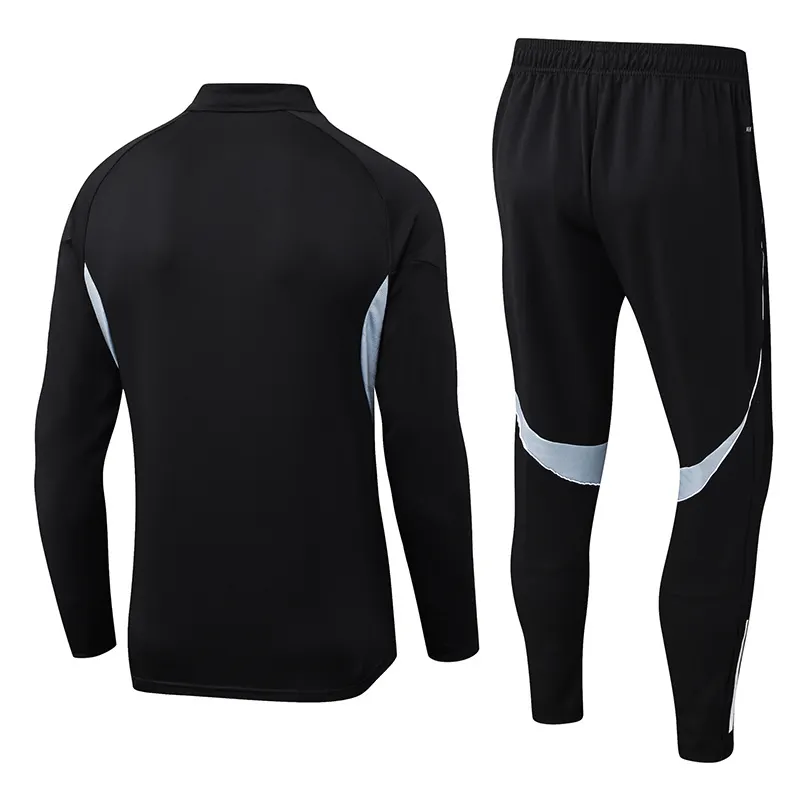 2025/2026 Algerije Nationaal elftal Halve-rits trainingspak Zwart Shirt 1:1 Thaise kwaliteit Set - Afbeelding 2