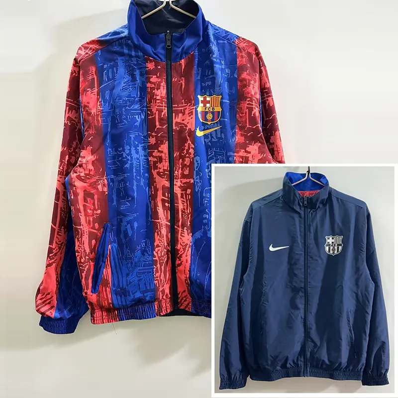 2025/2026 Barcelona Reversible Windbreaker Soccer Jersey 1:1 Thai Quality 02