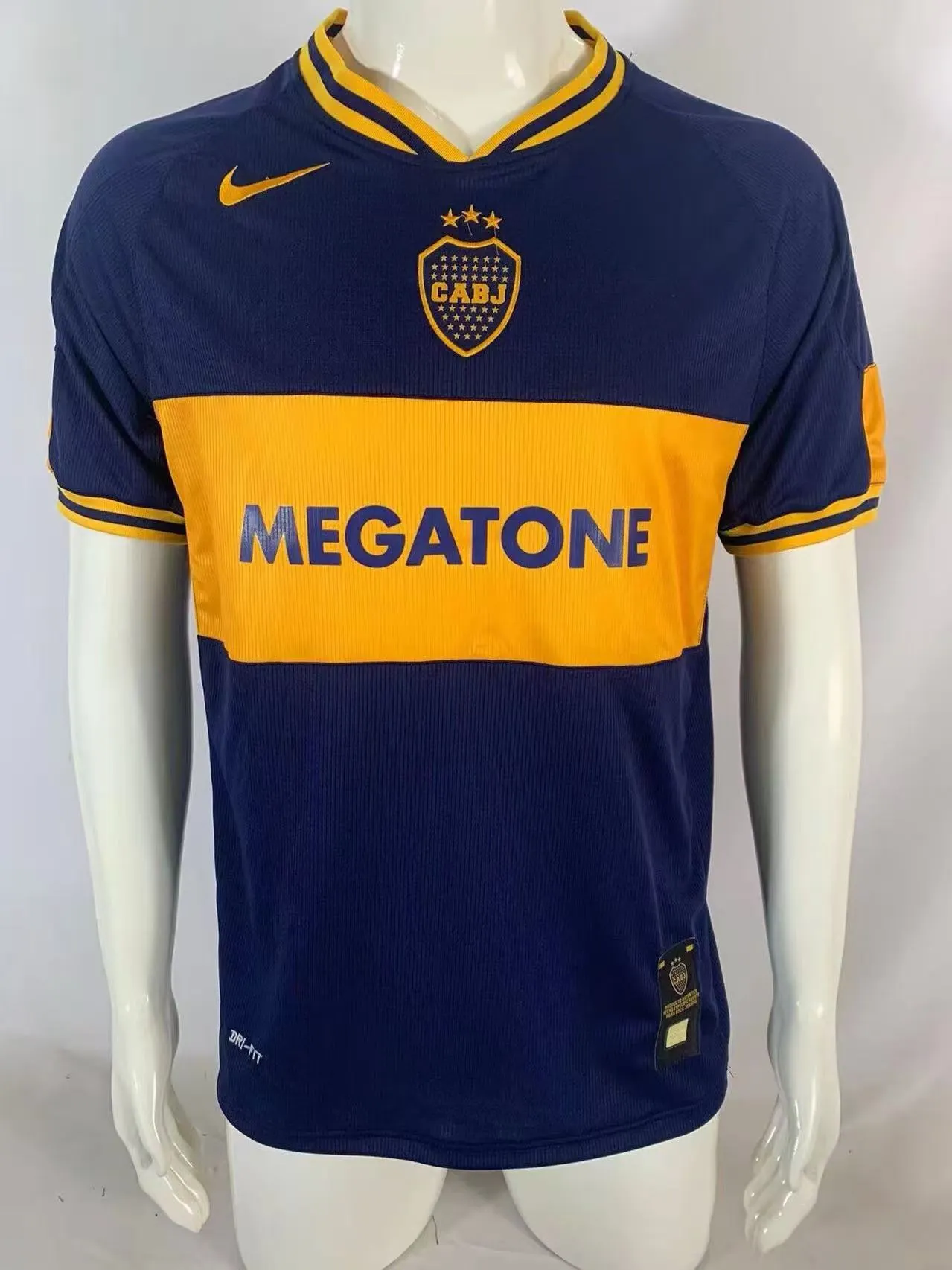 2006/2007 Retro Boca Juniors Thuis Voetbalshirt 1:1 Thaise kwaliteit