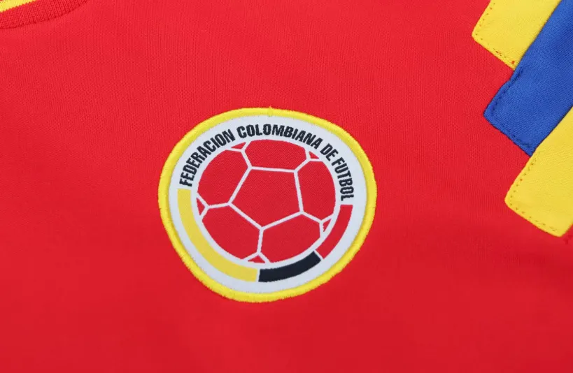 1990 Retro Kolombiya National Deplasman Futbol forması 1:1 Tayland kalitesi Çocuk bedeni - Görsel 6
